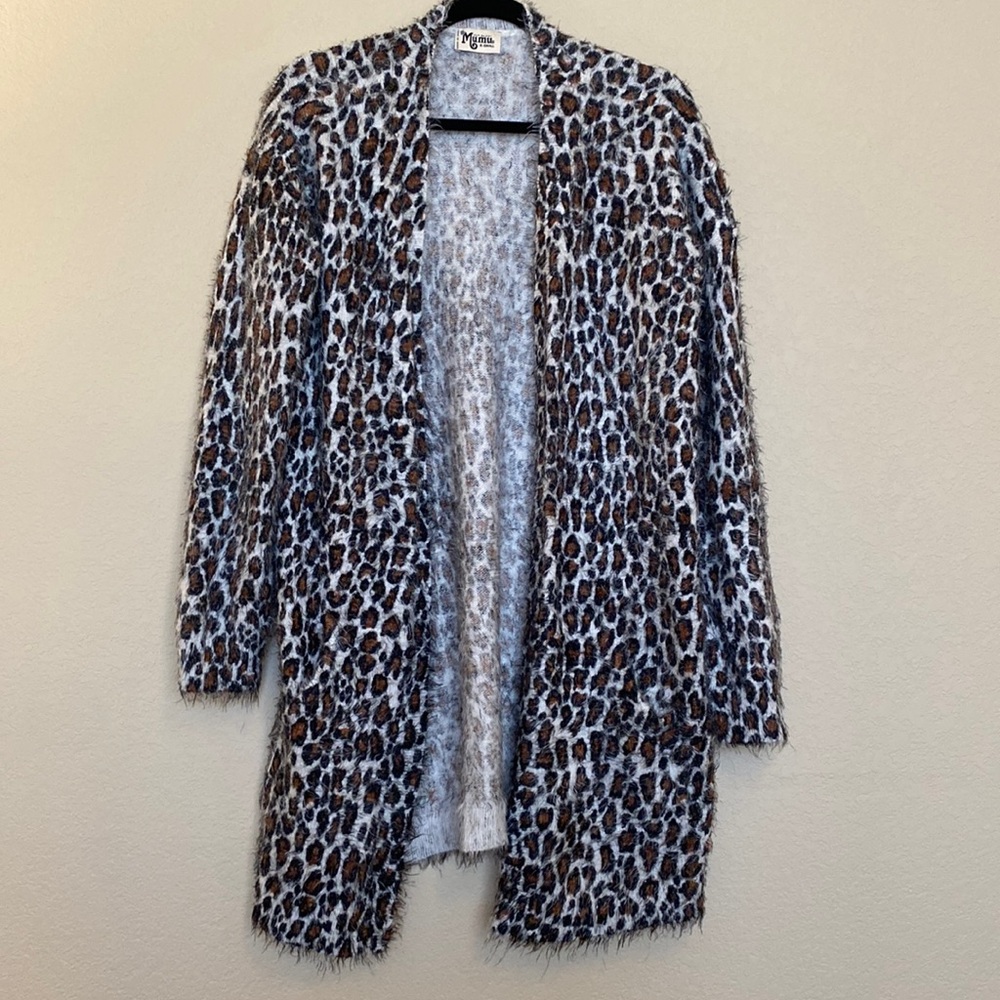 Showmyourmumu cheetah print cardigan